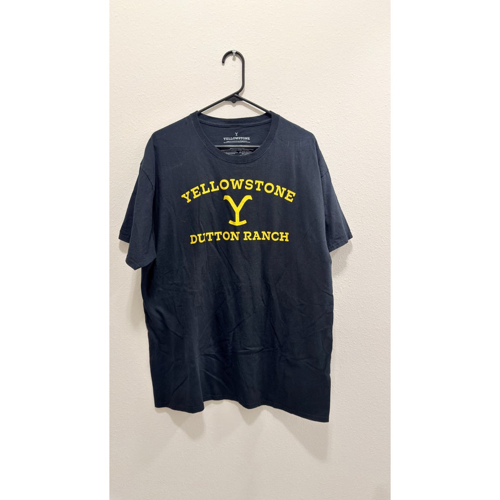 Yellowstone Dutton Ranch Men's Graphic T-Shirt - Black - Size XL