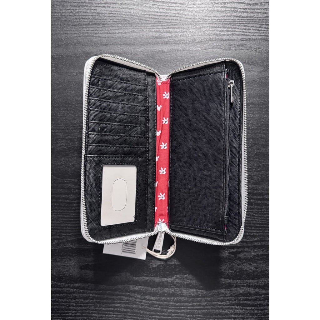 Disney Parks x Loungefly Mickey Mouse Black & White Icons Faces Wallet NWT