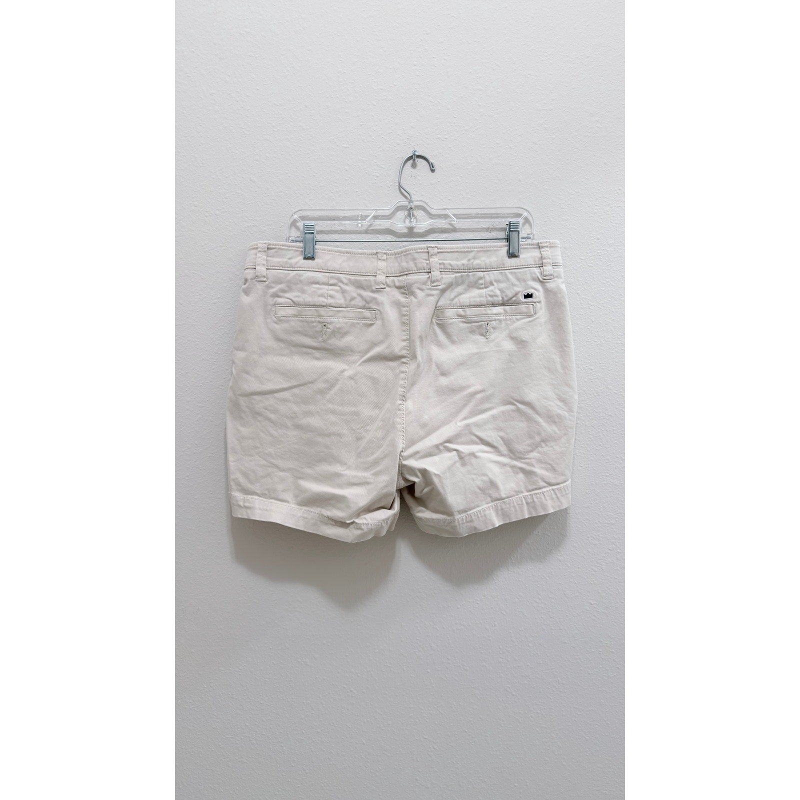 Crown & Ivy Men's Motion Flex Chino Shorts - Khaki / Tan, Size 36 (Preowned)