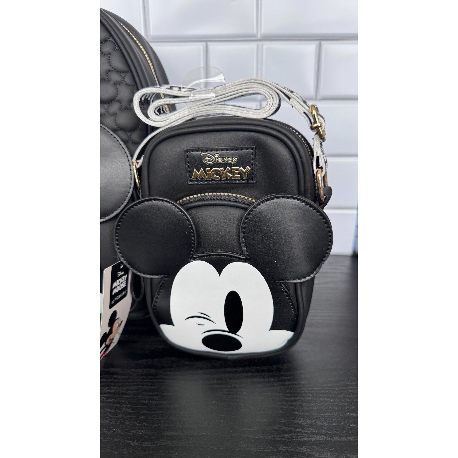 Primark x Disney Winking Mickey Mouse 3-Piece Set-Backpack, Phone Bag, Coin bag