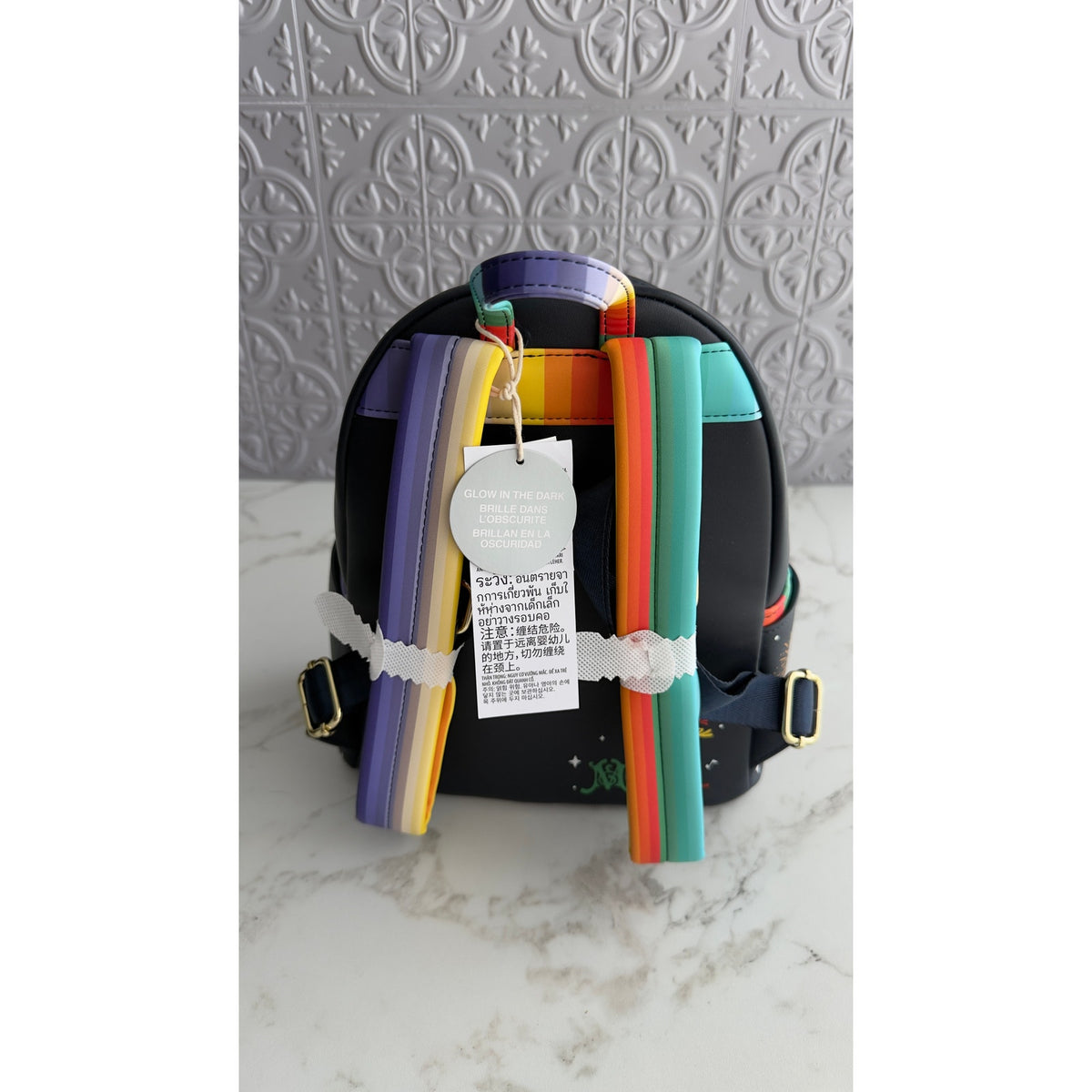 Disney Parks x Loungefly The Three Caballeros Glow in the Dark Mini Backpack NWT