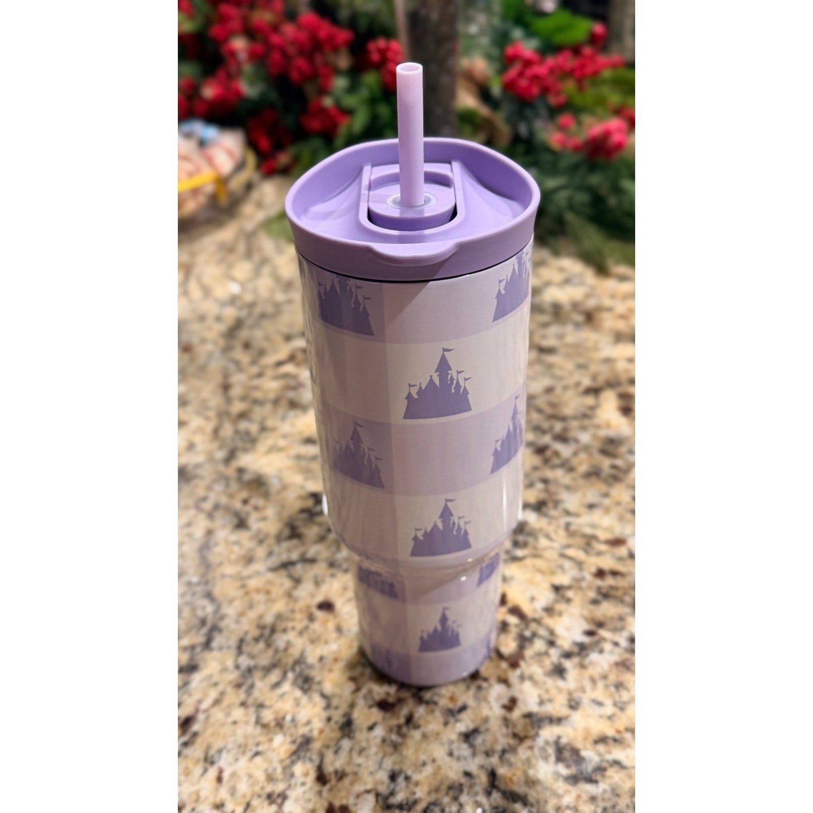 NEW 2026 Disney x Starbucks Lavender Castle Checker 30oz Tumbler