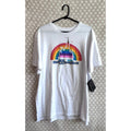 Disney Parks Rainbow Castle T-Shirt Women's Large WDW Mickey Pride Tee NWT