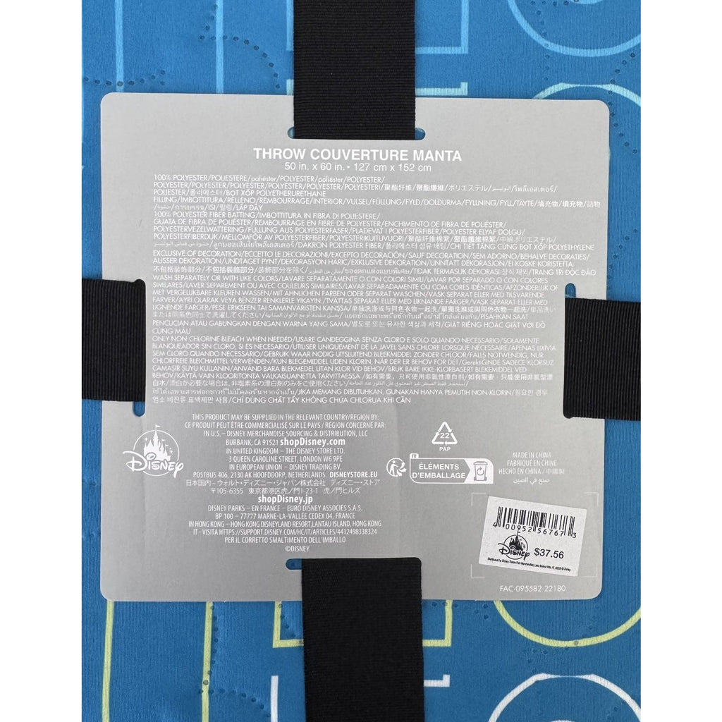 NEW Disney Parks Mickey Castle Quilted Picnic Throw Blanket Waterproof | 50"x60"