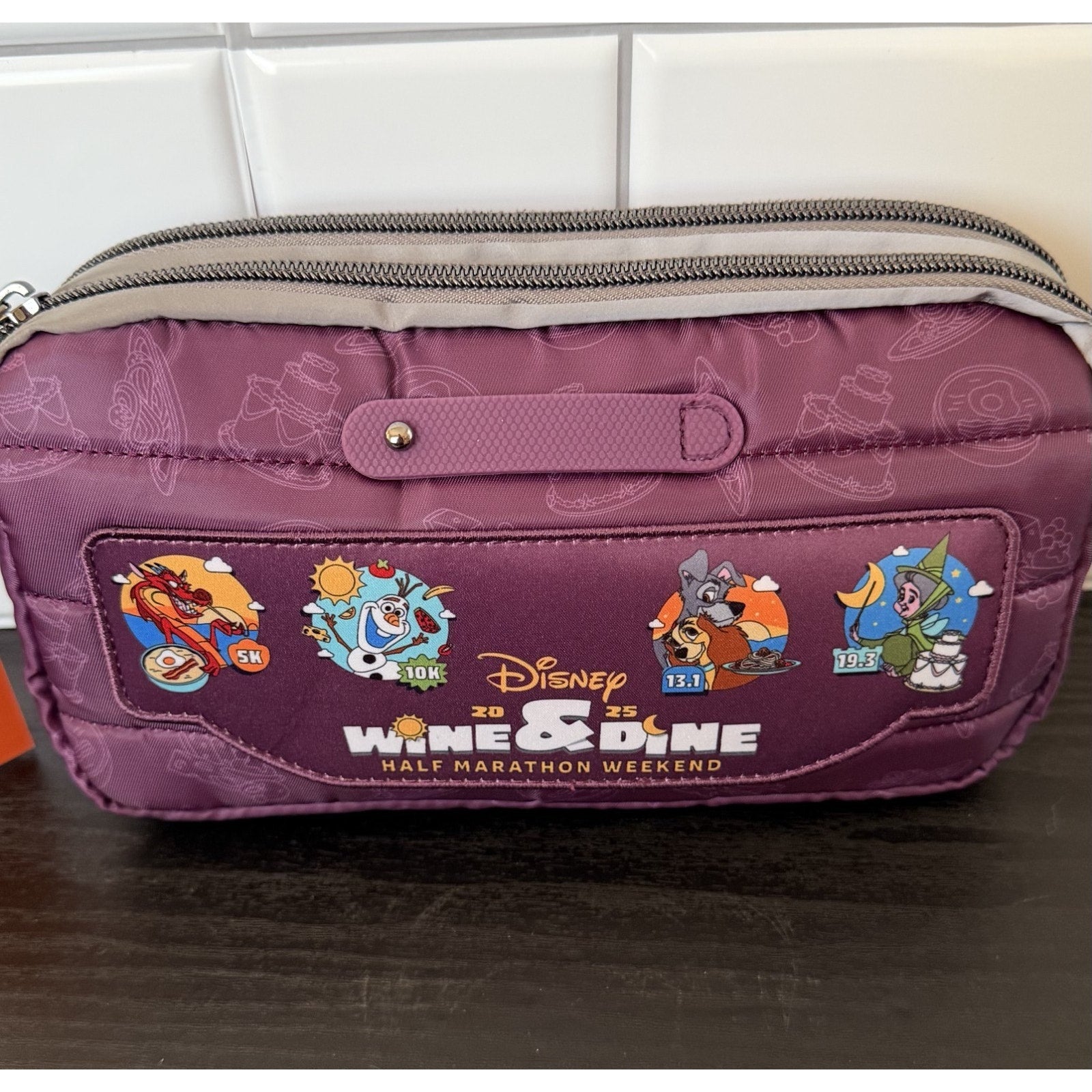 Disney Parks x Lug runDisney Wine & Dine Half Marathon Belt Bag / Fanny Pack NEW