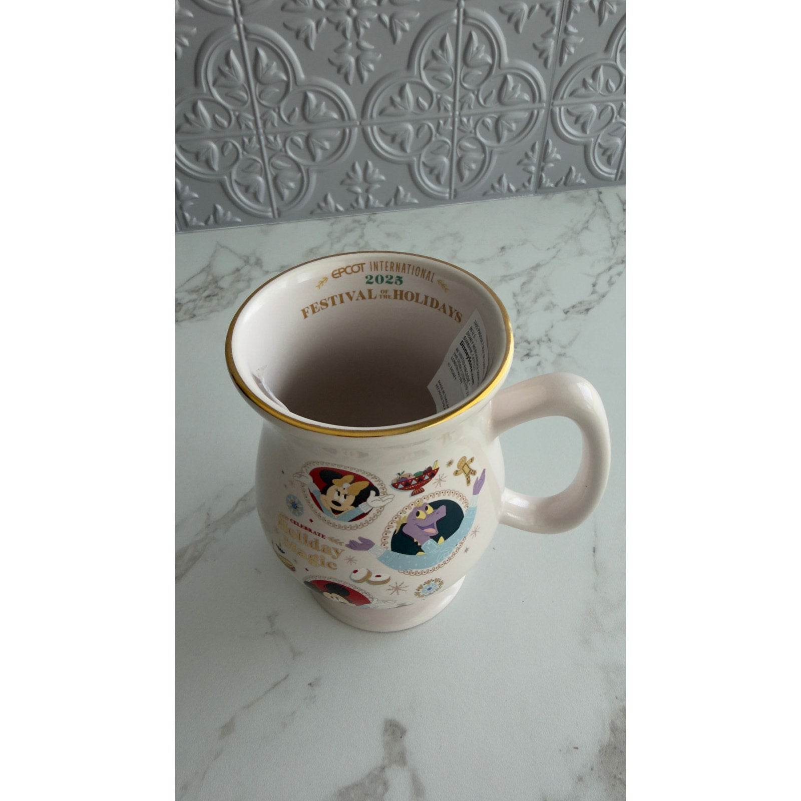 Disney Epcot Festival of the Holidays 2025 Mug 17oz Mickey Minnie Figment NEW