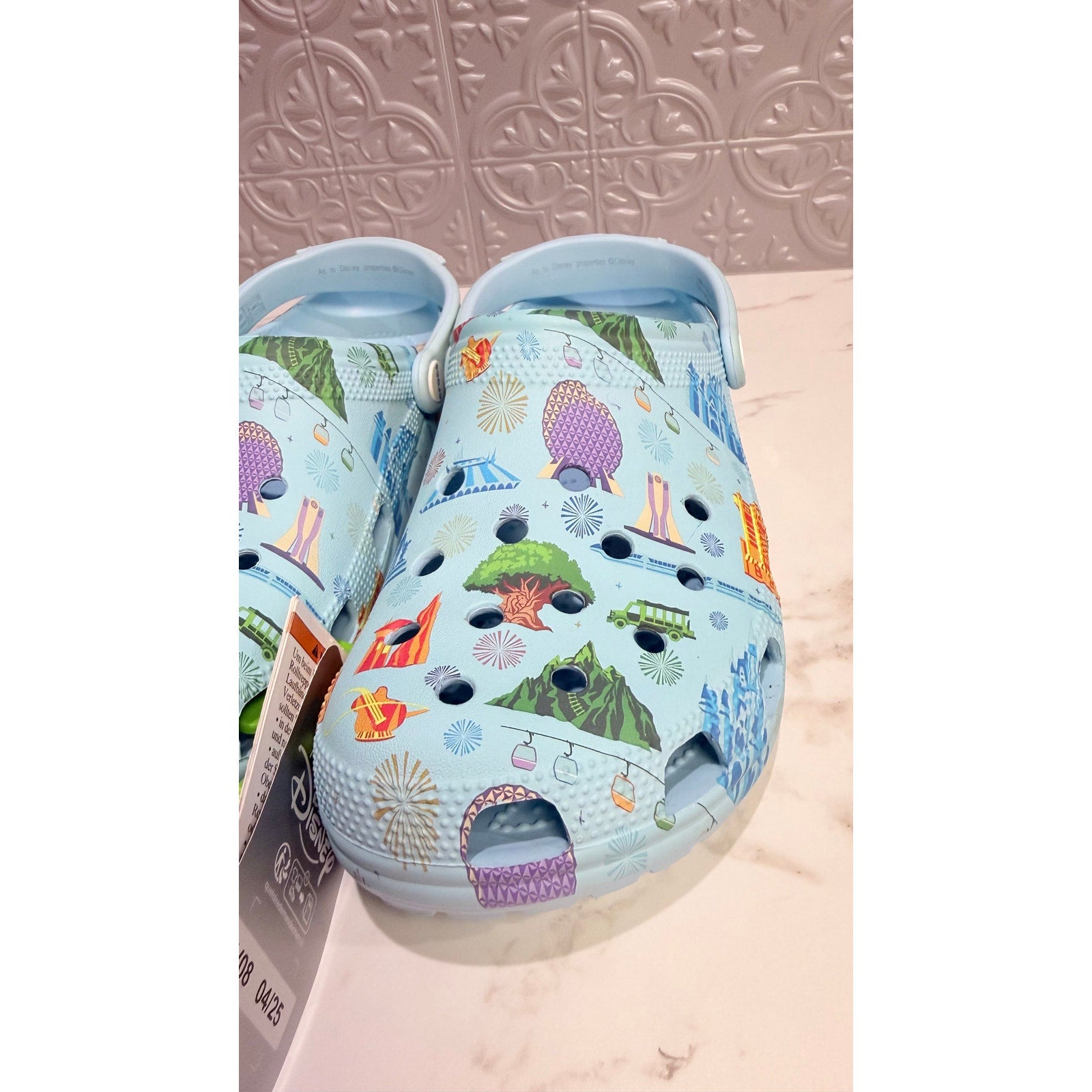 Crocs x Disney Parks WDW Icons Light Blue Adult Men's 10 / Women's 12