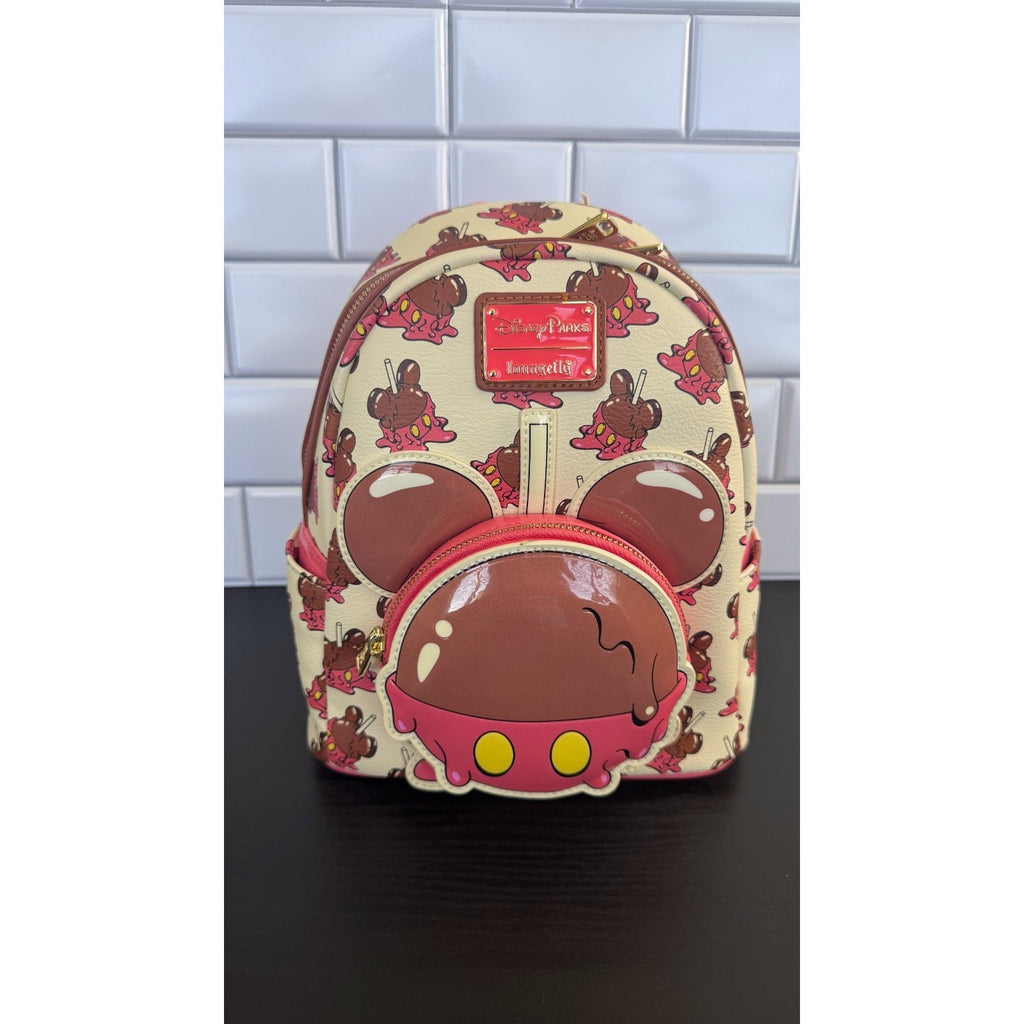 Disney Parks x Loungefly Mini Backpack - Disney Eats Mickey Candy Apple NWT
