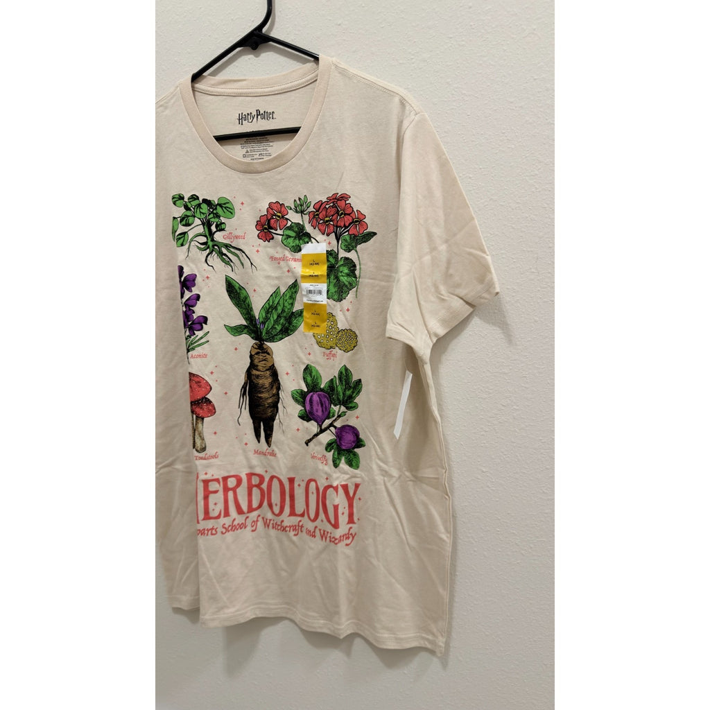 Harry Potter Herbology Botanical Plants T-Shirt - Men's Large - NWT