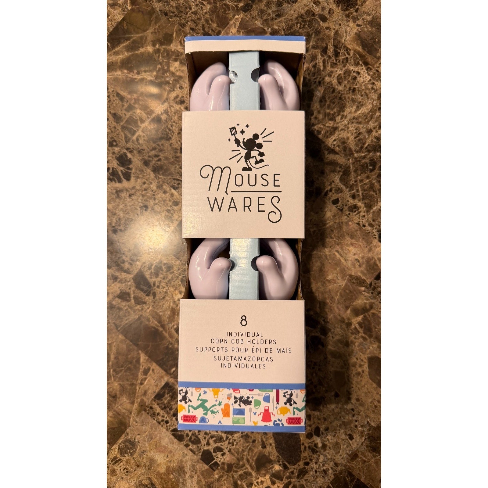 NEW! Disney Parks Mickey Mouse Glove Corn on the Cob Holders Set of 8 - 4 Pairs
