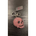 Pink Bling Skull Keychain / Sugar Skull Bag Charm