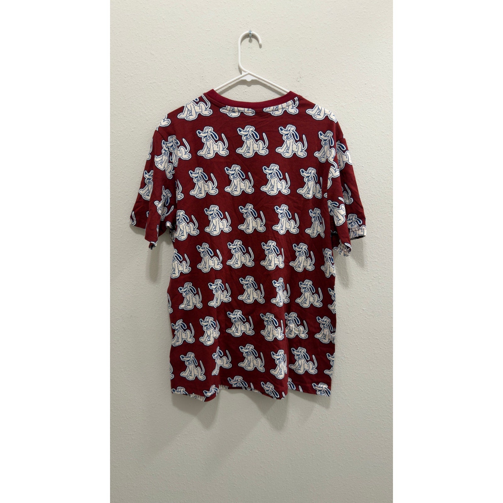 Disney Parks Our Universe Pluto All Over Print Shirt Medium NWT