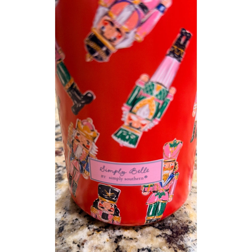 NWT Simply Belle "Holiday Nutcracker" Stainless Steel Bottle — 24 oz