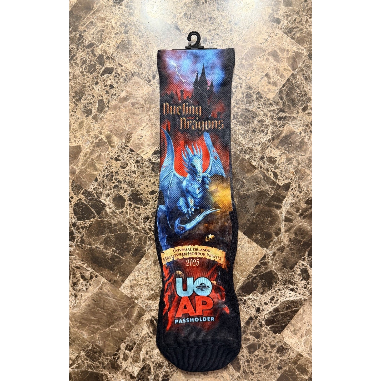 NWT Universal Studios HHN 2023 UOAP Dueling Dragons Socks