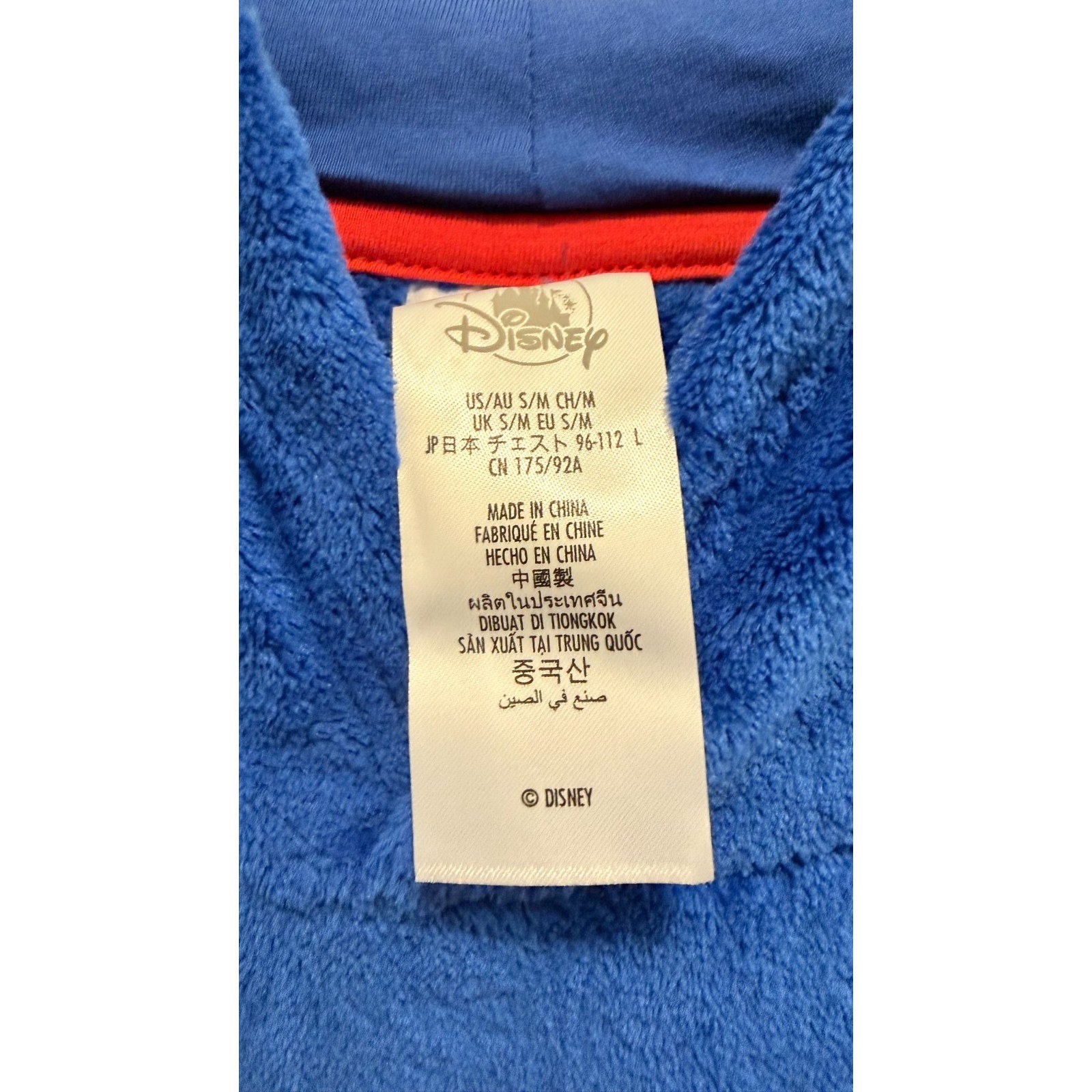 NEW Disneyland Paris "Bonjour Mickey" Oversized Fleece Hoodie - L/XL