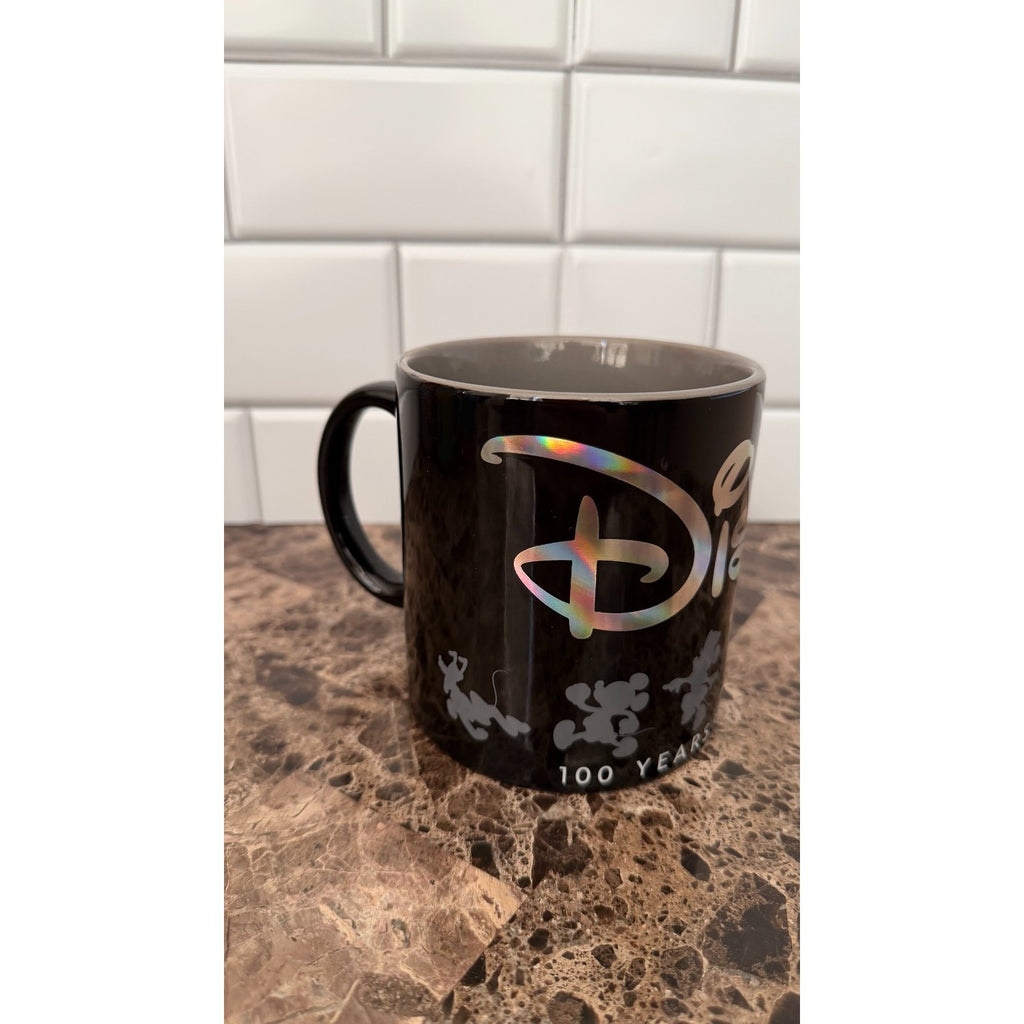Disney100 Years of Wonder 20oz Black Commemorative Mug