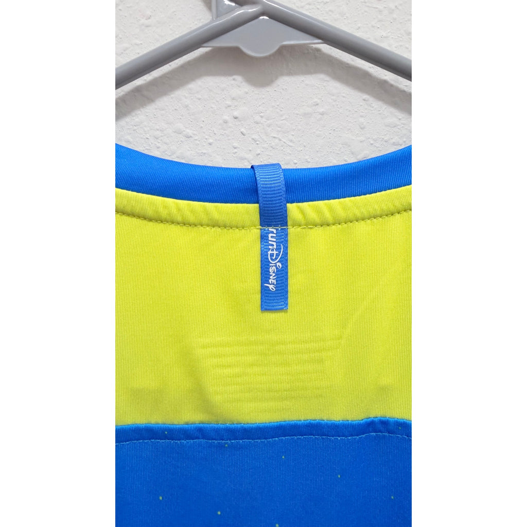 runDisney Mickey Mouse Performance Running Shirt Blue Yellow Large NEW