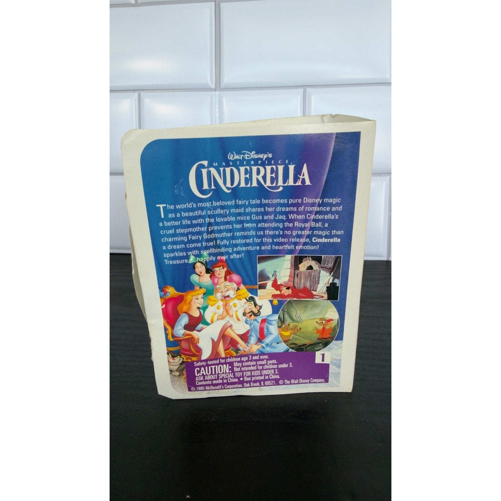 Vintage 1995 McDonald’s Happy Meal Toy — Disney's Cinderella (Masterpiece #1)