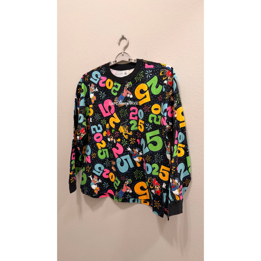 Walt Disney World 2025 Mickey & Friends Crewneck Sweatshirt Medium NWT
