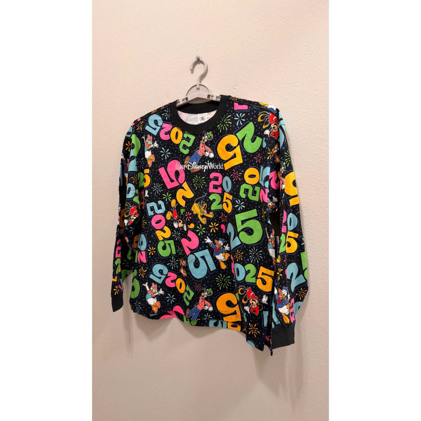 Walt Disney World 2025 Mickey & Friends Crewneck Sweatshirt Medium NWT