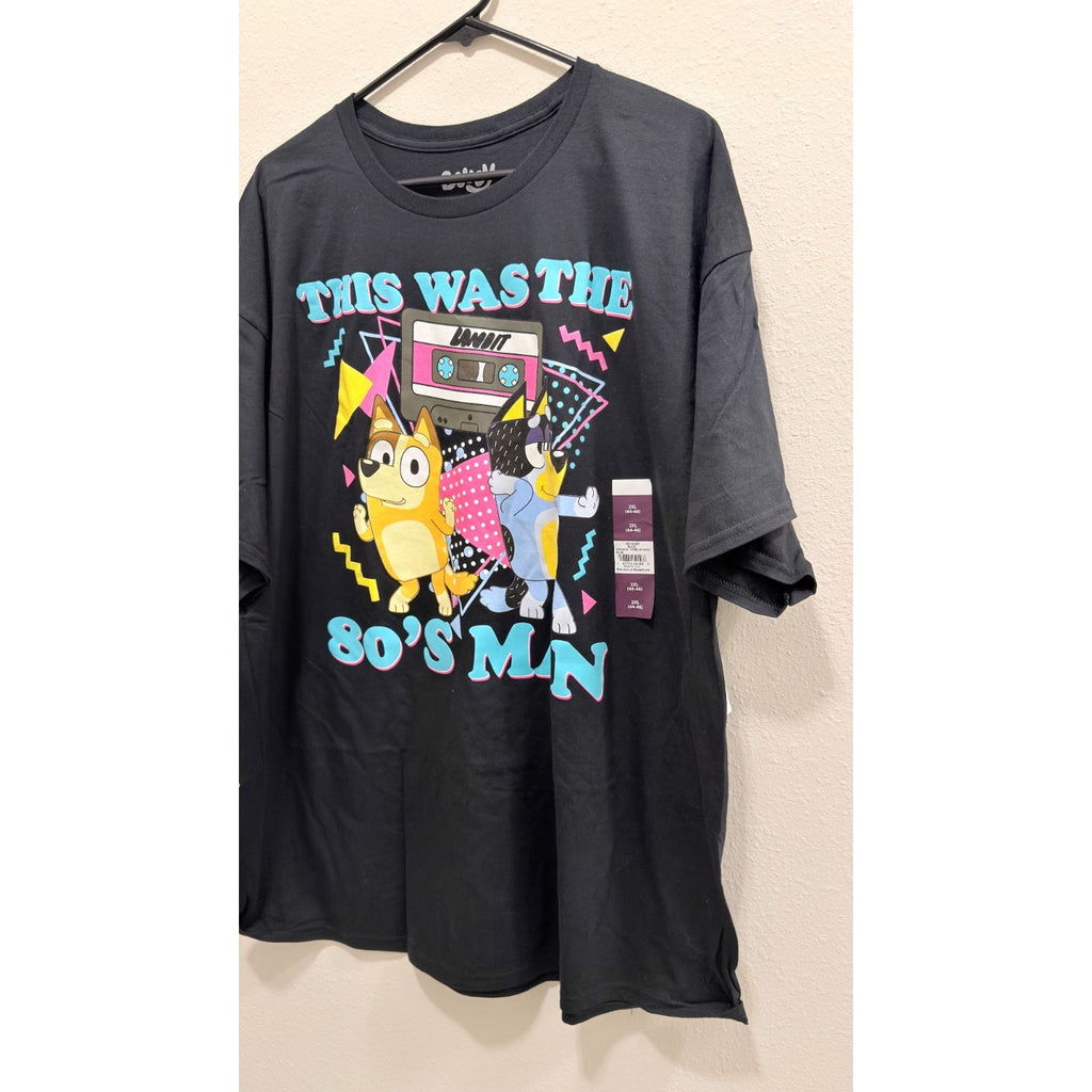 Bluey Bandit "This Was The 80's Man!" Graphic Tee - Men's 2XL - Black