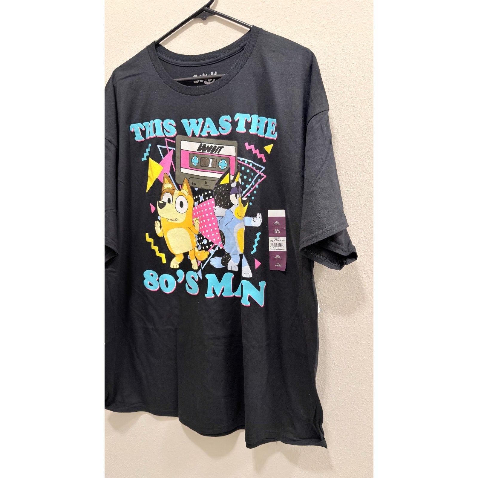 Bluey Bandit "This Was The 80's Man!" Graphic Tee - Men's 2XL - Black