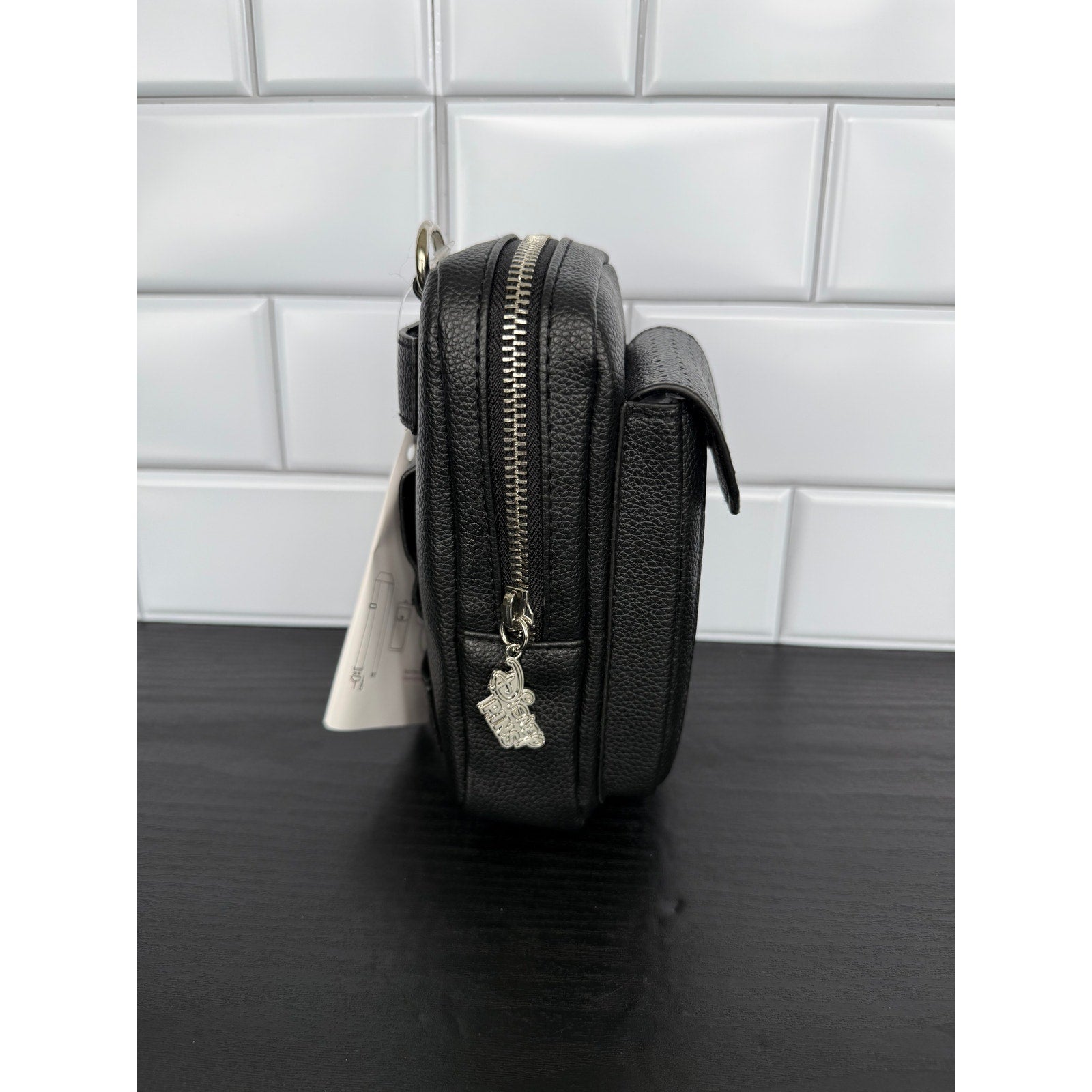 Disney Parks Mickey Mouse Black Pin Trading Pouch NWT