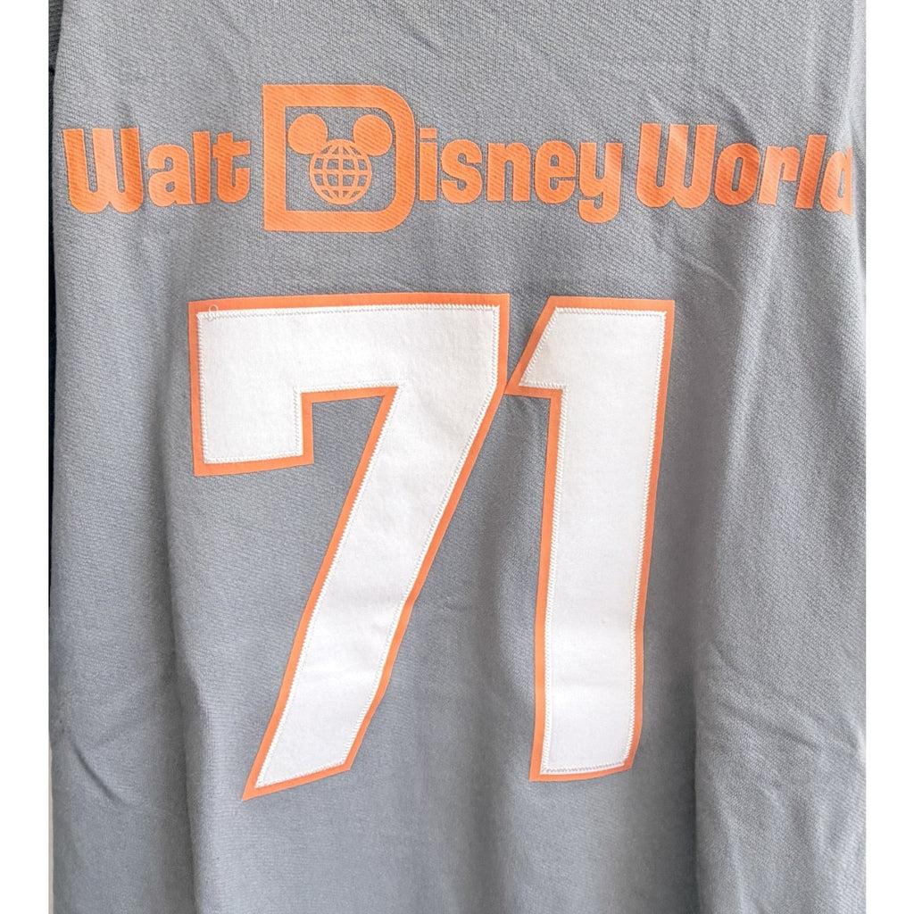 Disney Parks Halloween Mickey Pumpkin Baseball Jersey/Shirt - Large NWT