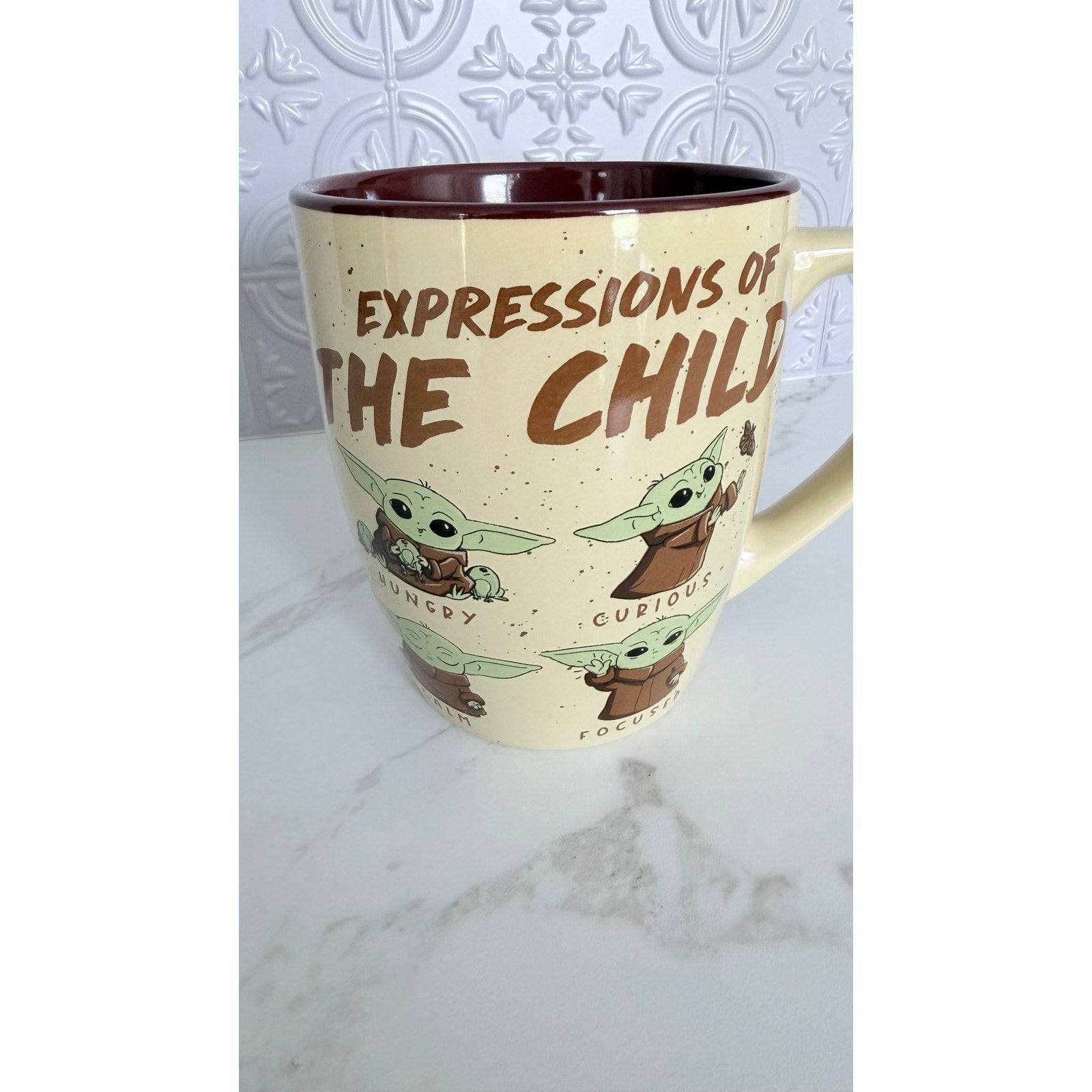 NEW Star Wars The Mandalorian Expressions of The Child 25 Oz Coffee Mug