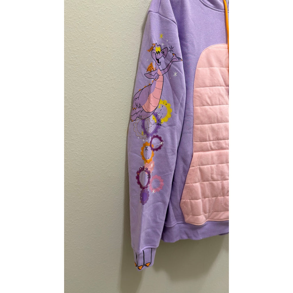 NEW Disney Parks EPCOT Figment Cosplay Pullover Hoodie - Adult Large