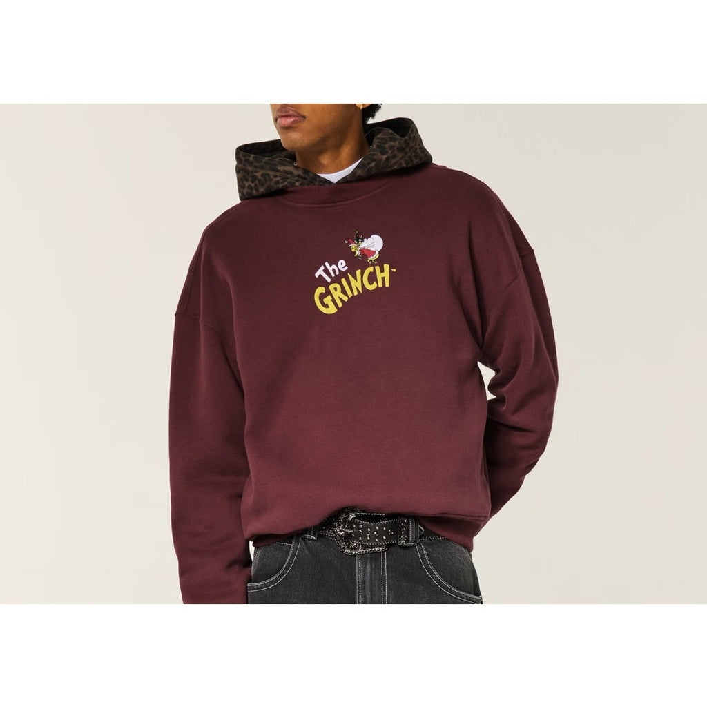 NWT The Grinch Boxy Graphic Crew Sweatshirt – Large