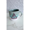 Silver Buffalo Harry Potter Deathly Hallows Floral Coffee Cup 20oz NEW