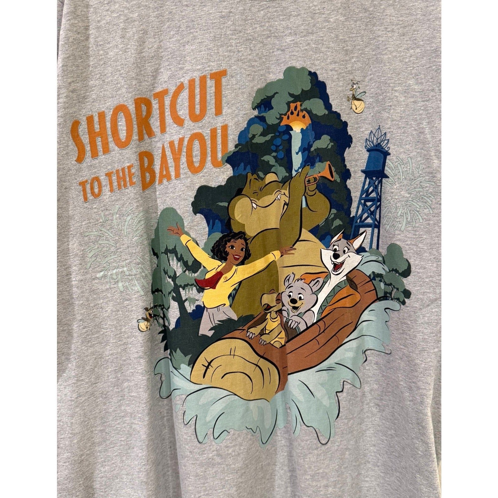 Disney Tiana’s Shortcut To Bayou Adventure Adult Shirt X-Large NEW