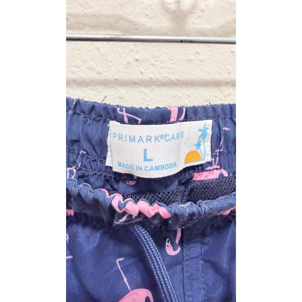 Primark Cares Men's Navy Flamingo Swim Shorts – Large