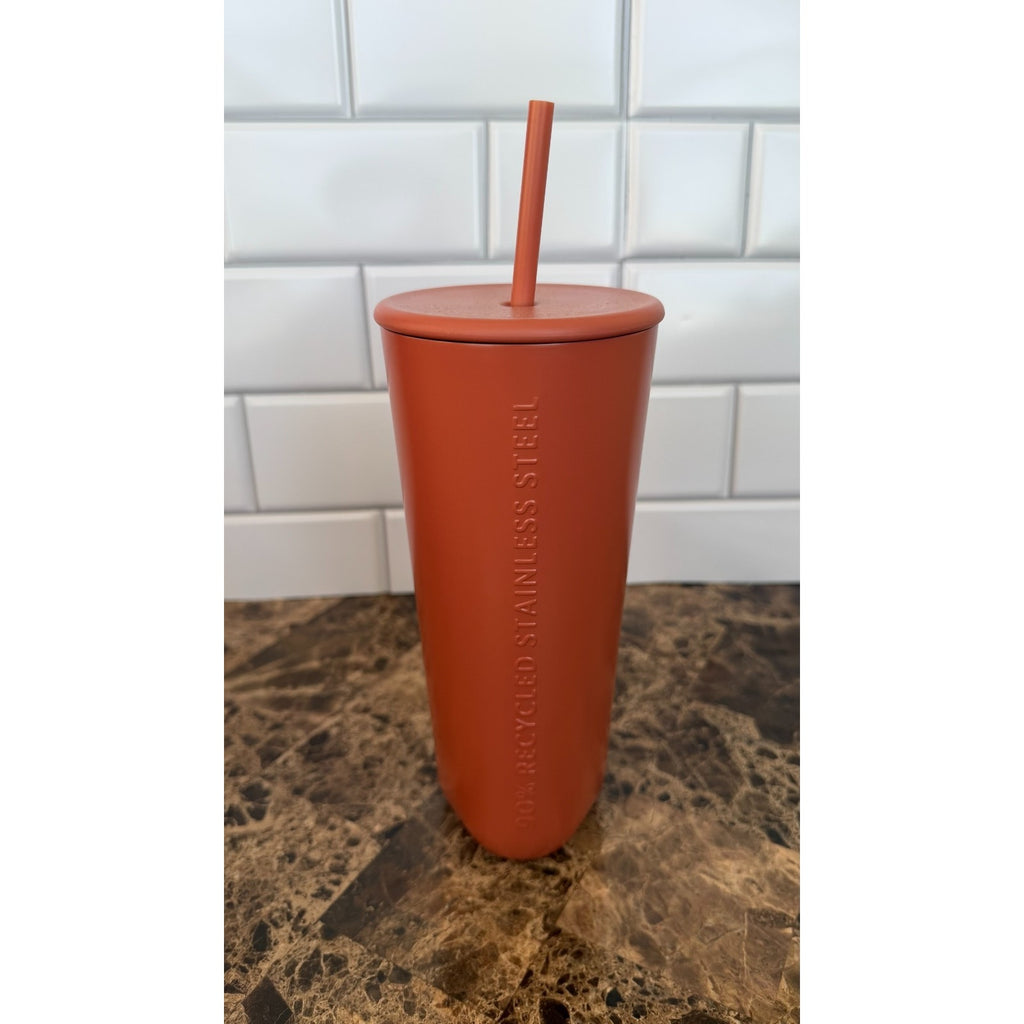 NWT Starbucks Terracotta Matte Stainless Steel Venti Tumbler 24oz