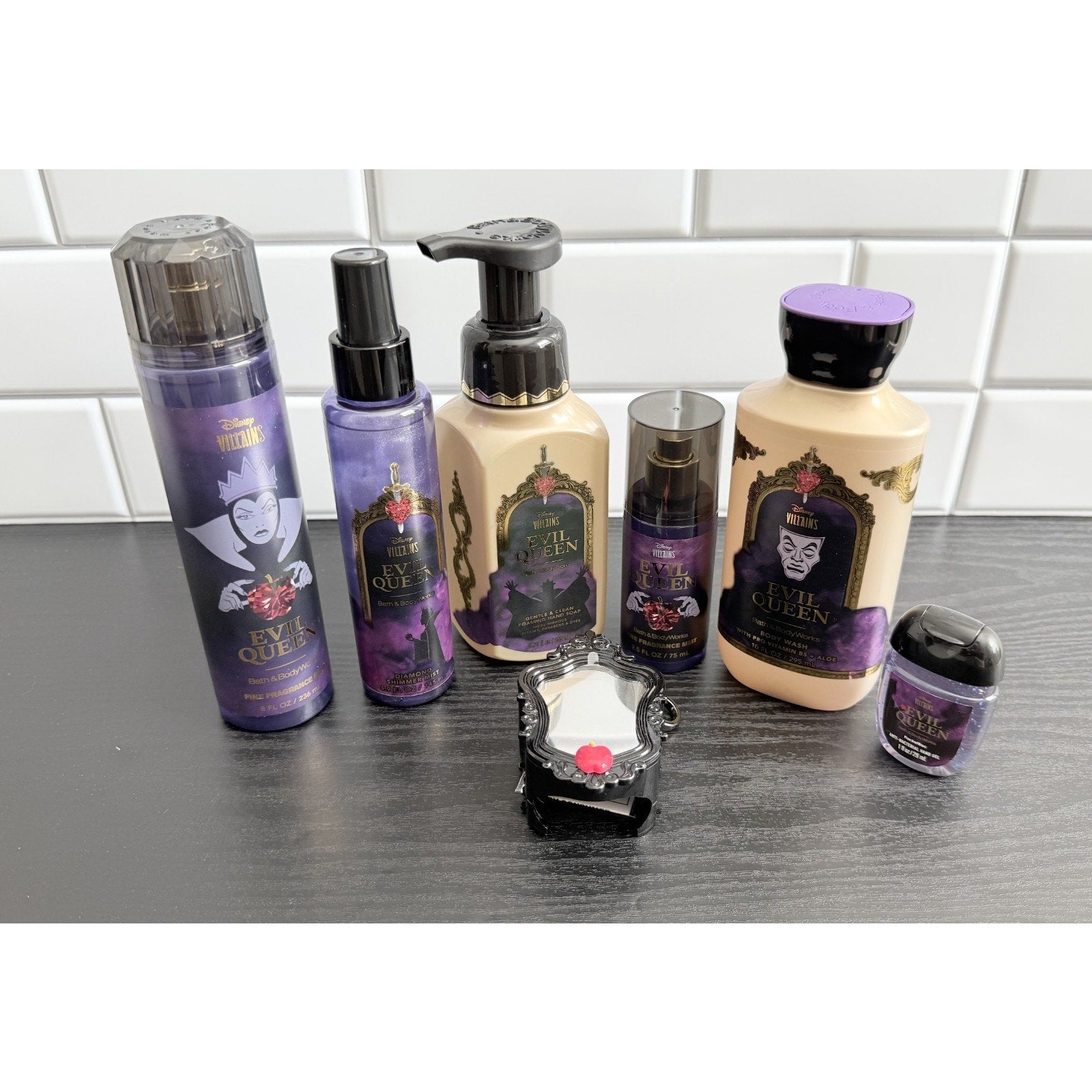 NEW! Bath & Body Works Disney Villains EVIL QUEEN 7PC Collection Set/Lot/Bundle