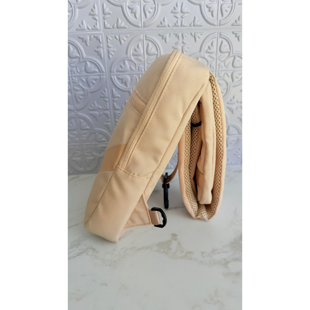 PONY Dave All Day Sling Bag Beige Crossbody Travel Backpack NWT