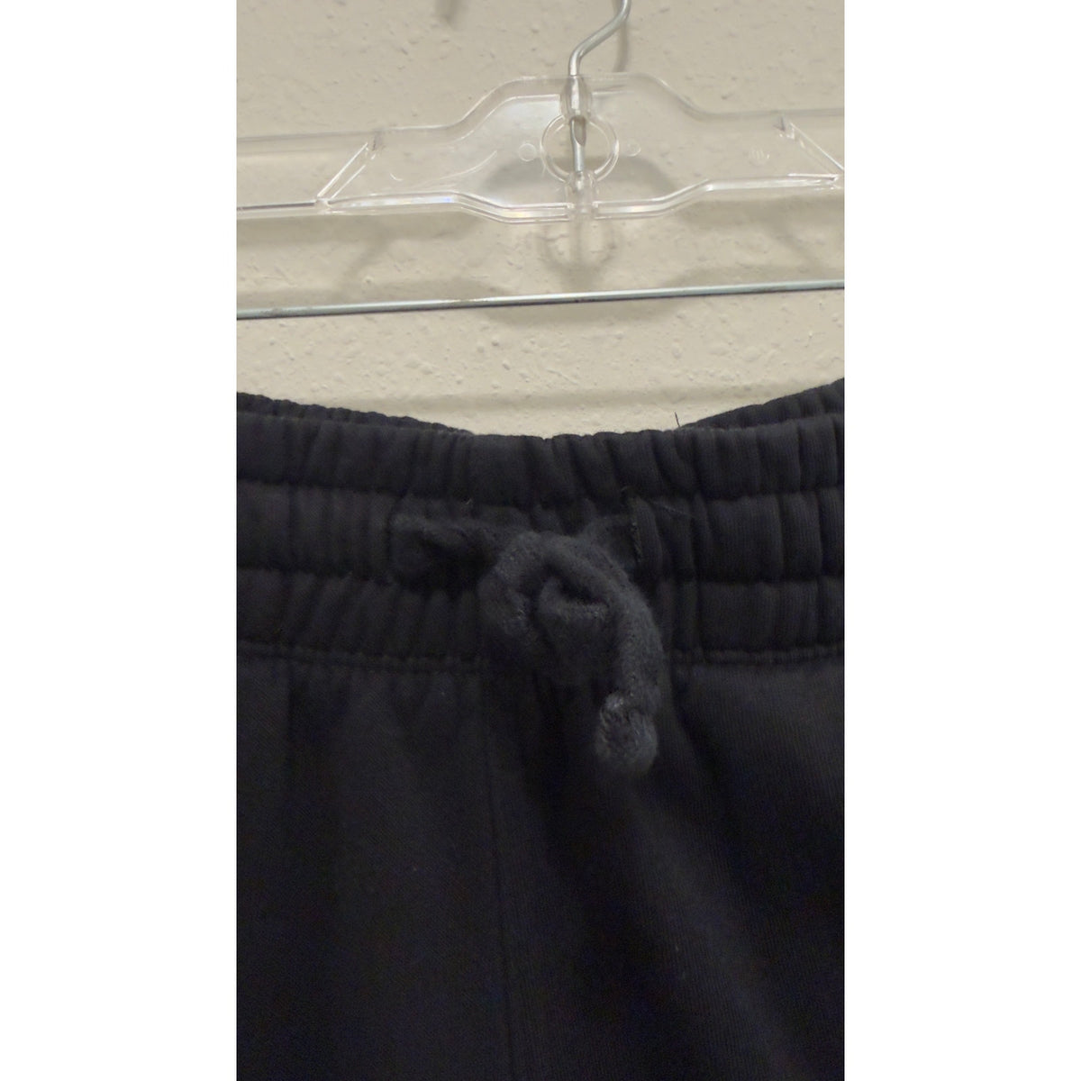 H&M Mens Regular Fit Fleece Joggers Sweatpants Black Drawstring Large