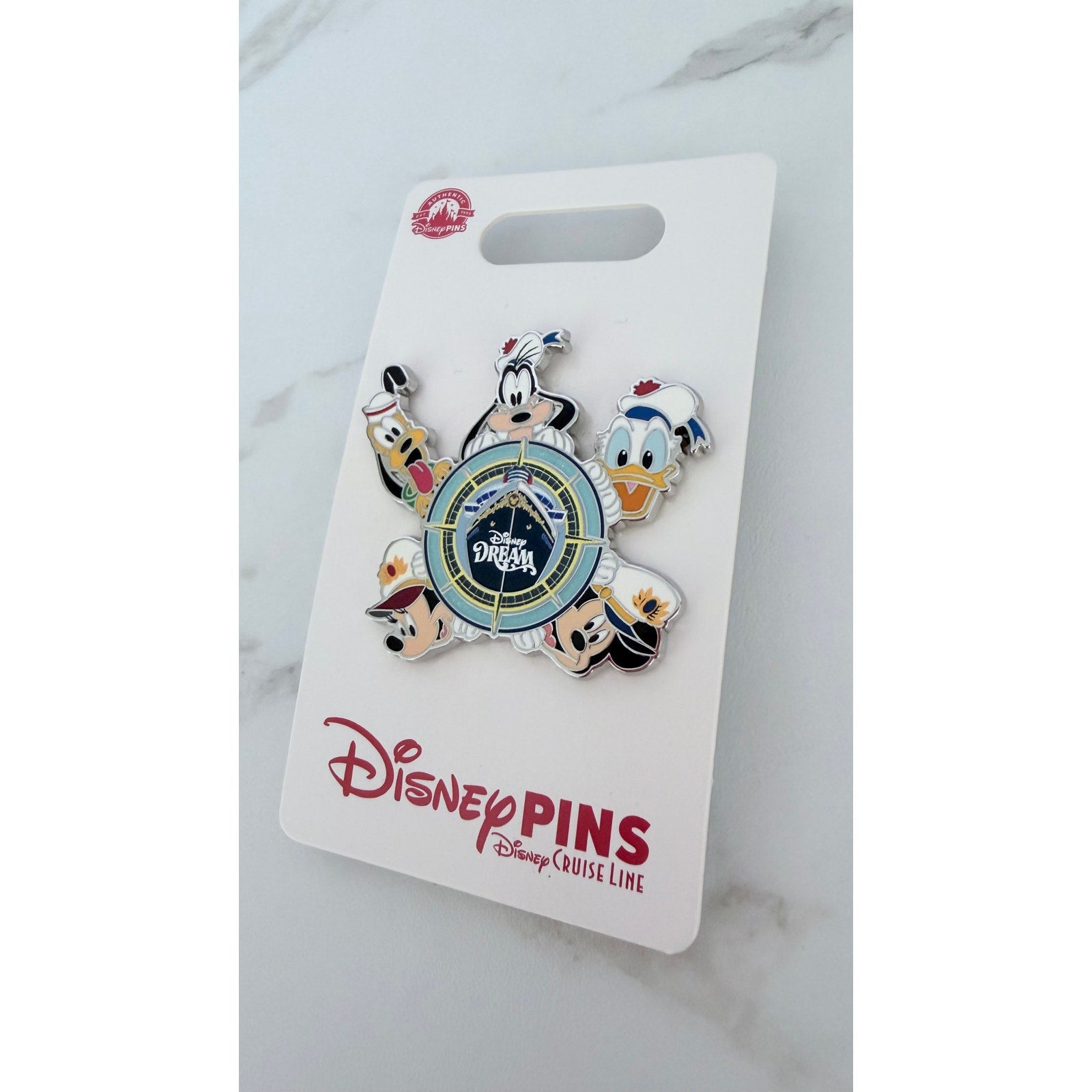 NEW Disney Cruise Line Disney Dream Fab 5 Mickey & Friends Compass Pin