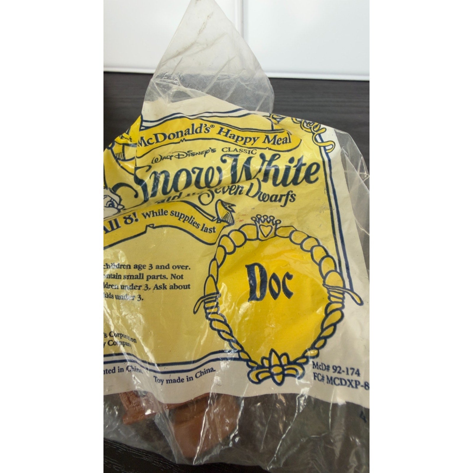1992 Disney Snow White and the Seven Dwarfs: Doc #4 — McDonald's NIP