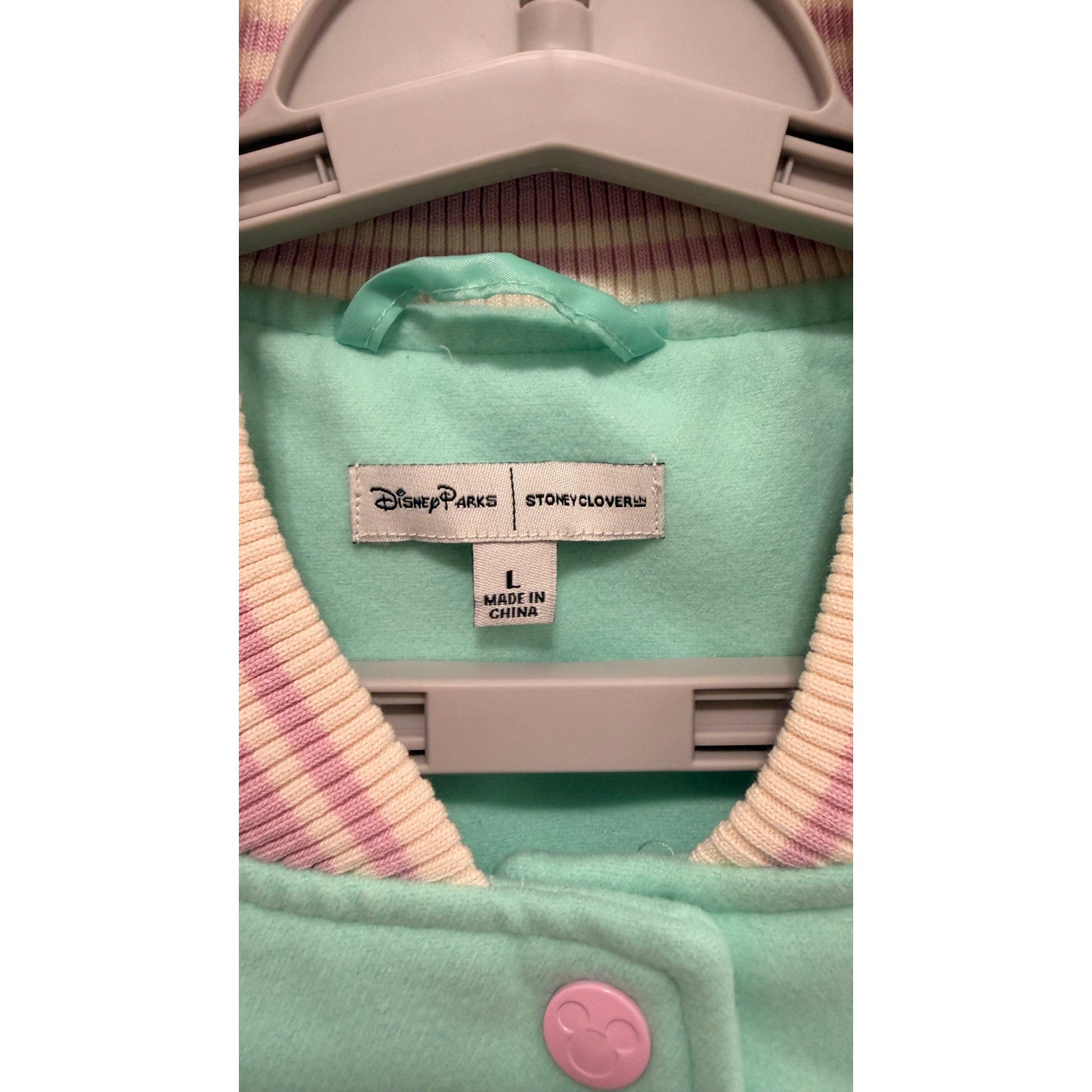 Disney Parks x Stoney Clover Lane "It’s A Small World" Varsity Jacket Large NWT