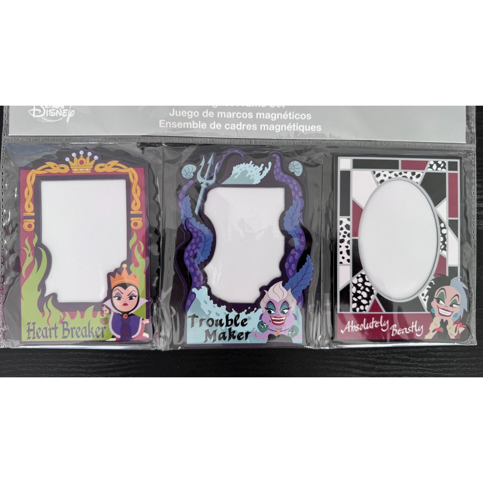 Disney Parks Disney Villains Magnet Photo Frames (Set of 6) NEW