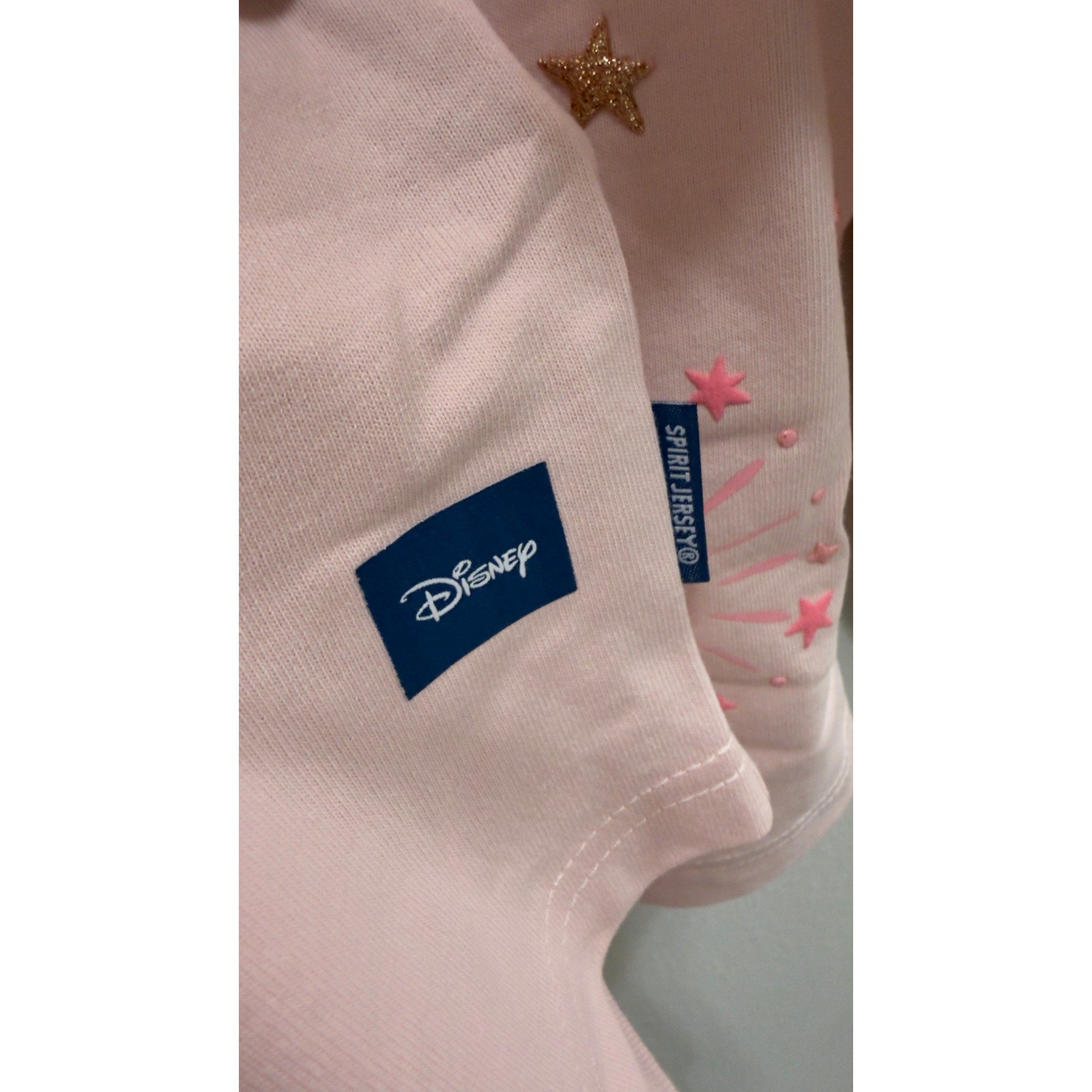 Disney Spirit Jersey Walt Disney World Balloons Rose Gold Sequins Large NWT