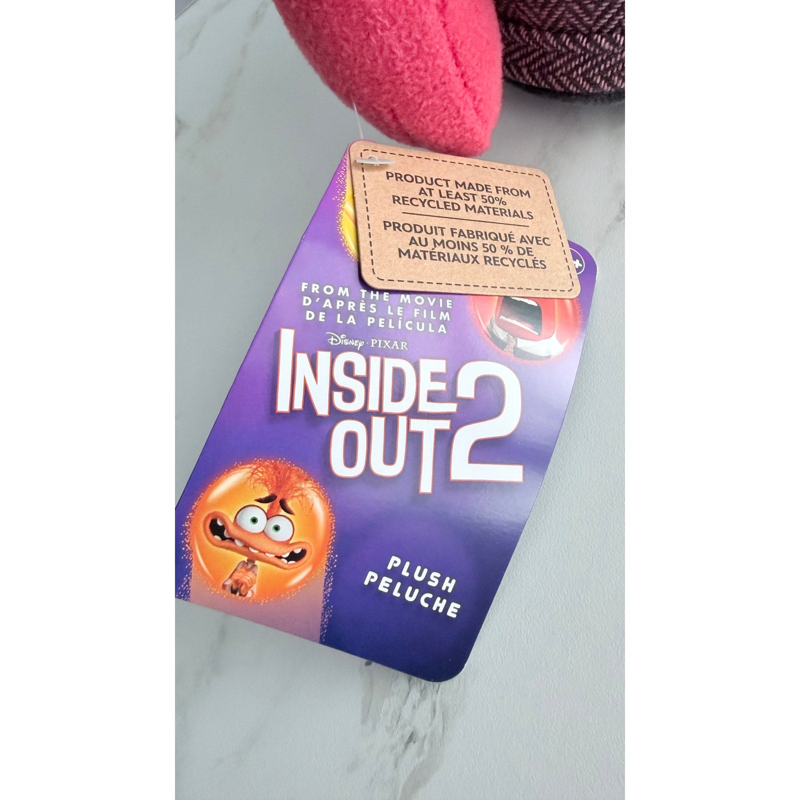 Disney Pixar Inside Out 2 Anger Plush 9.5" Stuffed Animal Toy NEW