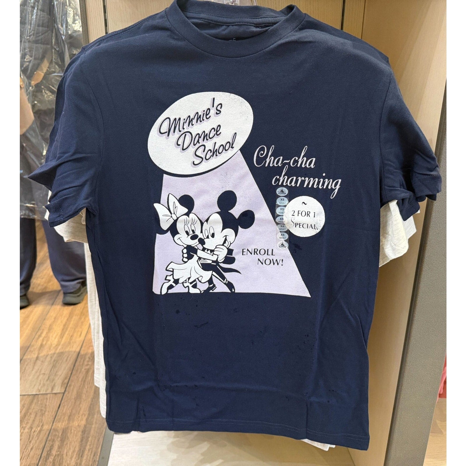 NWT Disney Parks Minnie's Dance School Retro Tee XL