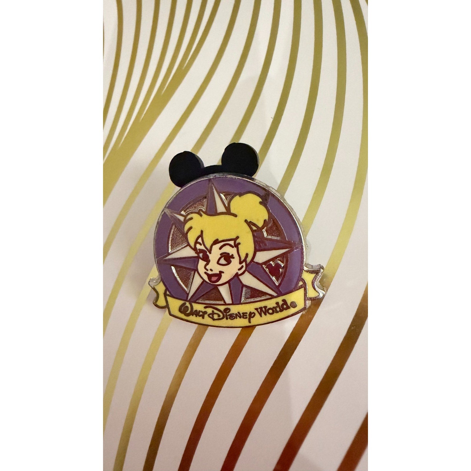 Disney Parks 2012 Hidden Mickey Pin 2/5 Lanyard Series: Compass Tinker Bell