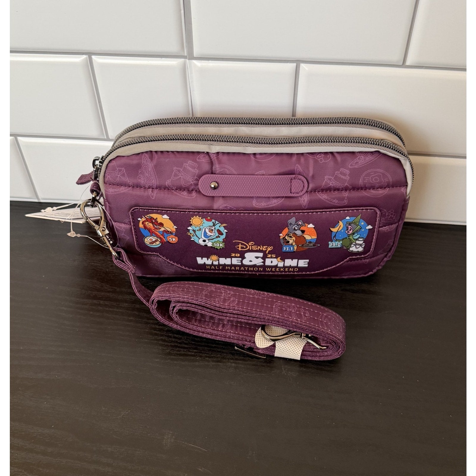 Disney Parks x Lug runDisney Wine & Dine Half Marathon Belt Bag / Fanny Pack NEW