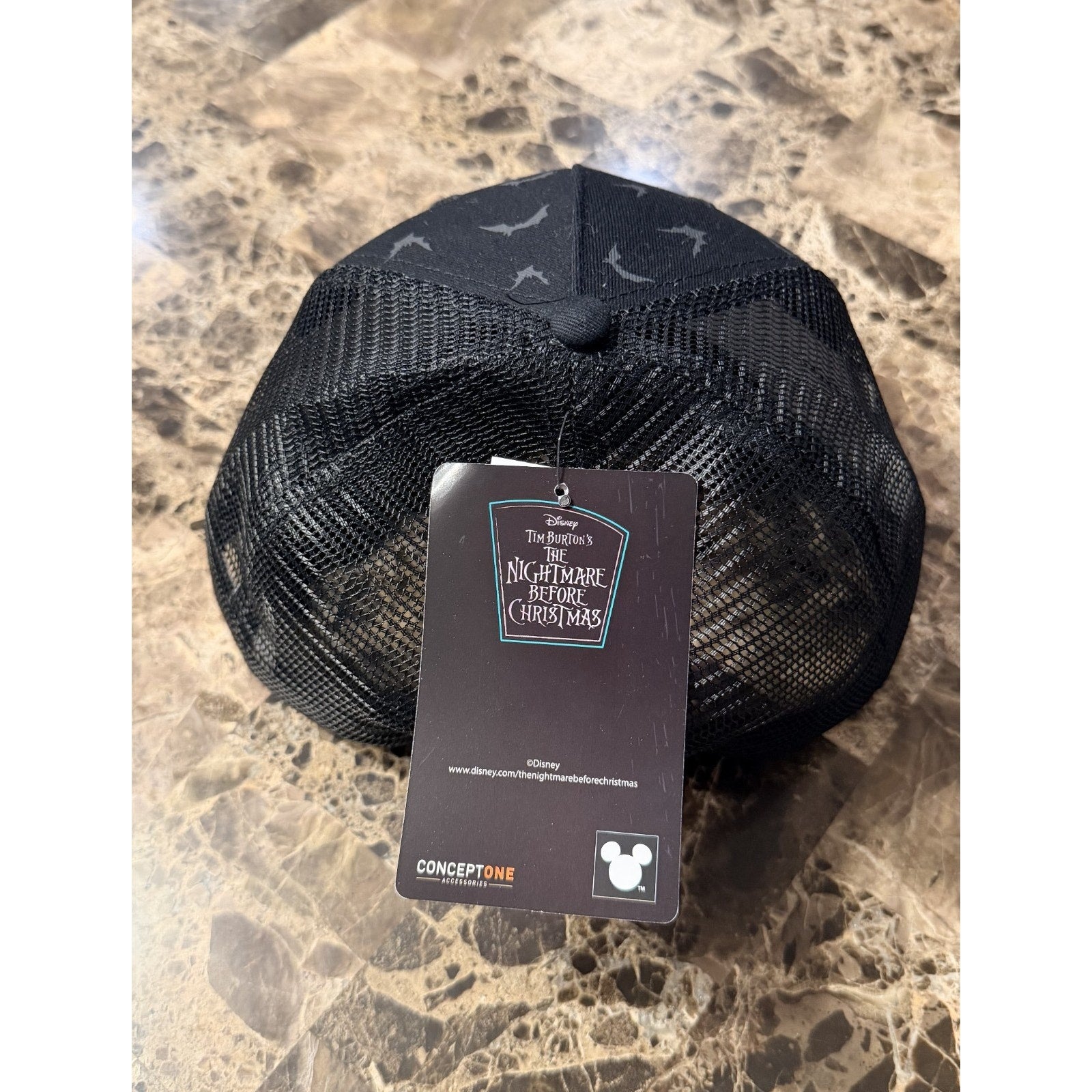 NWT Nightmare Before Christmas Jack Skellington/Bats Trucker Cap