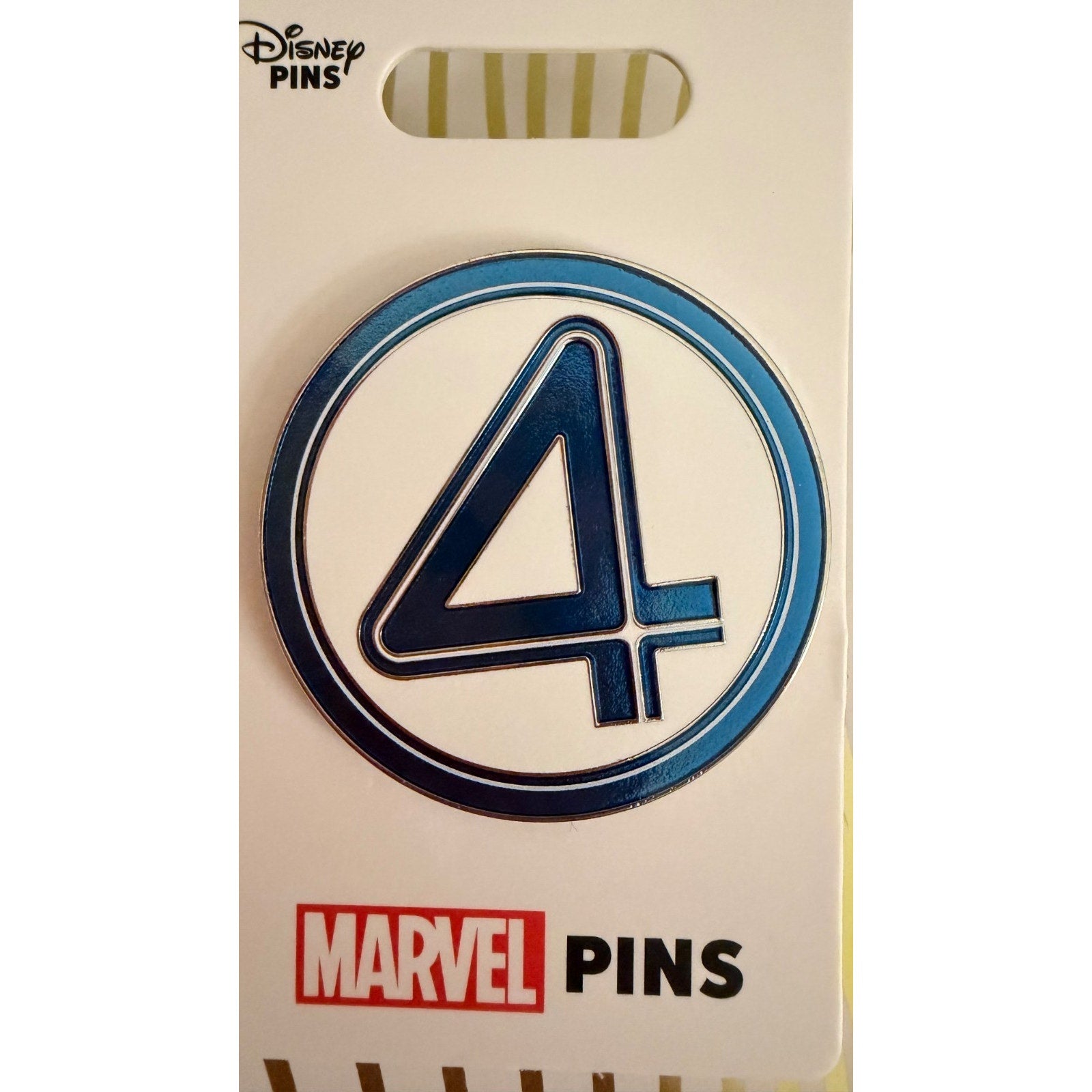 NEW Disney Parks Marvel "The Fantastic 4: First Steps" 4 Icon Pin