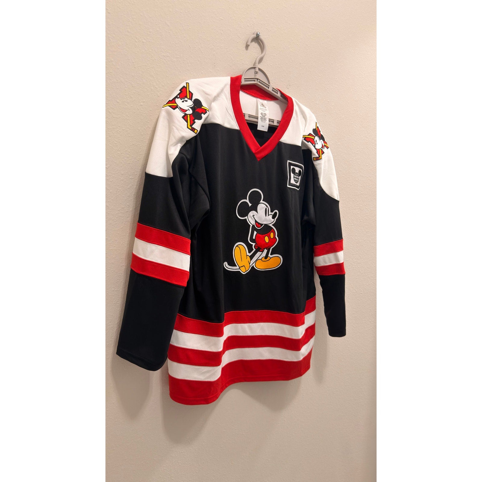 Disney Parks Walt Disney World Mickey Mouse Ice Hockey Jersey Adult Medium